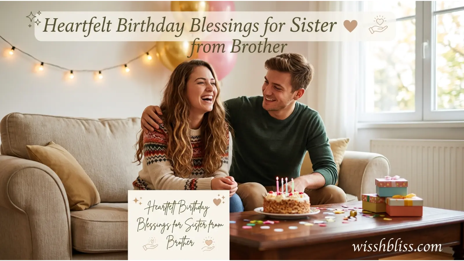 Heartfelt Birthday Blessings for Sister from Brother