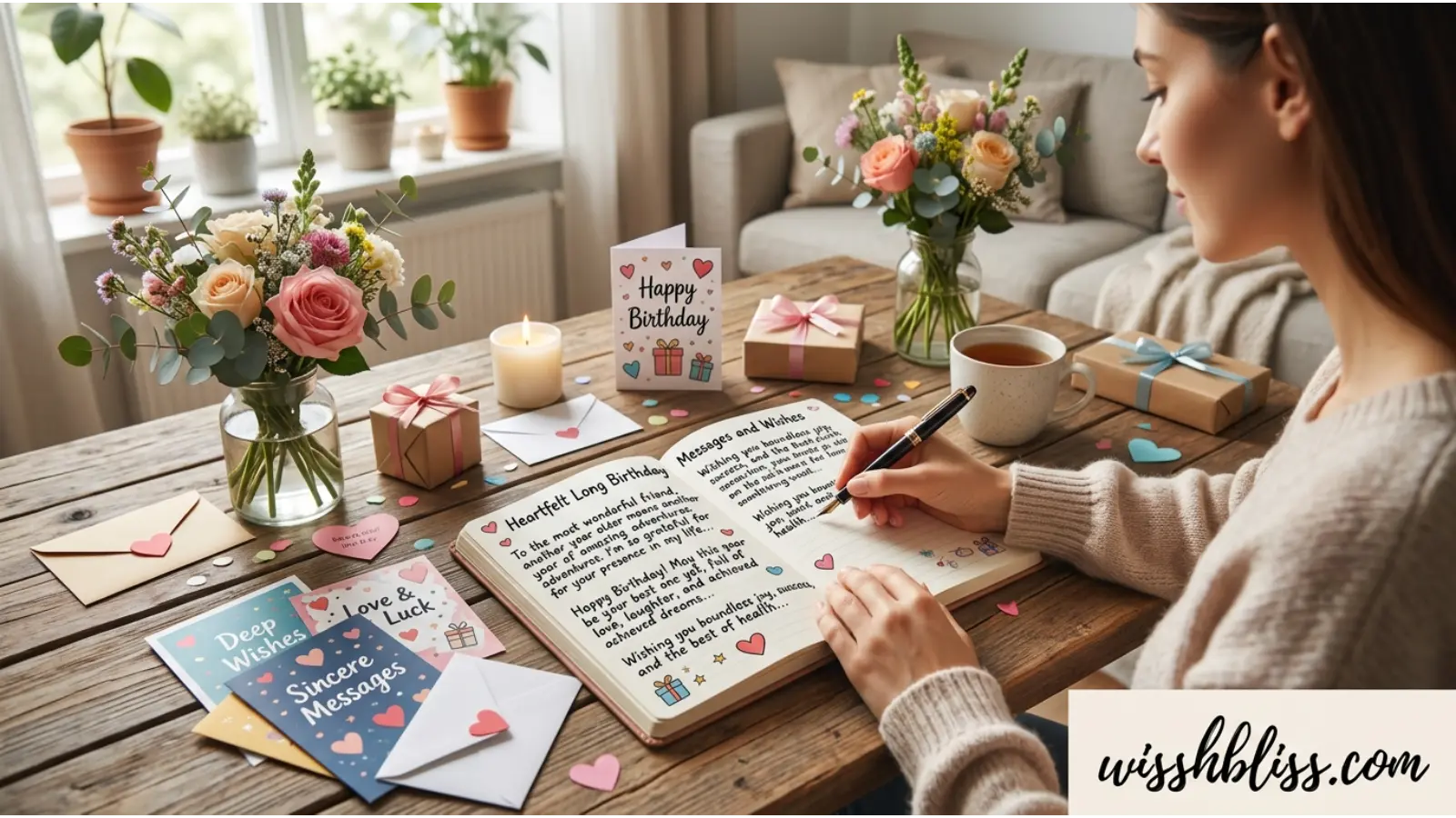 Heartfelt Long Birthday Messages and Wishes