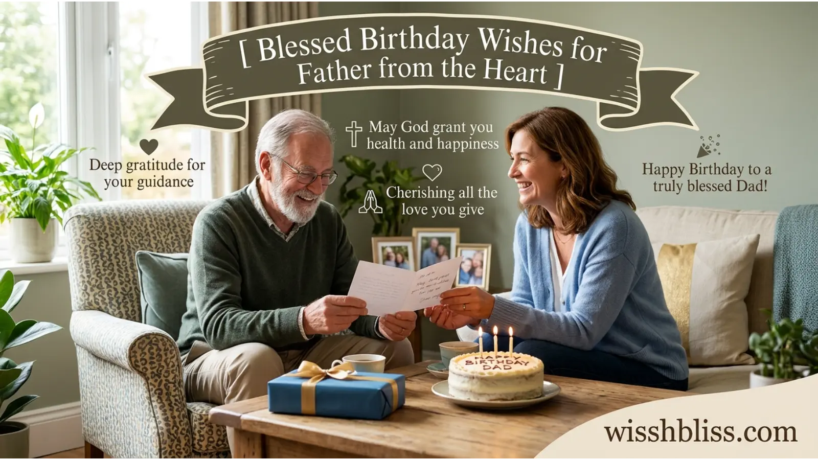 Blessed Birthday Wishes for Father
